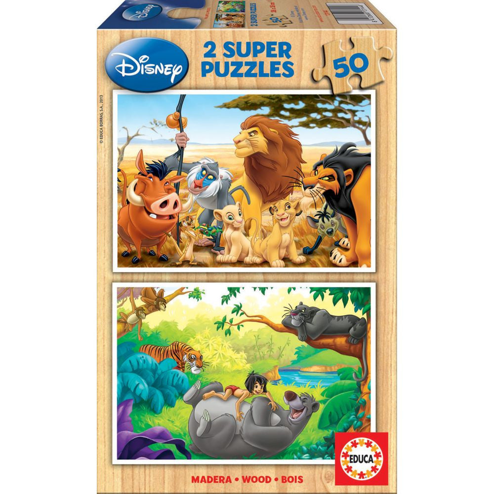 Disney Animal Friends Puzzle 2 x50pce
