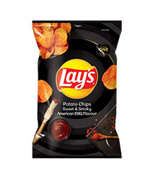 Lays Large Sweet & Smokey BBQ 120g Box of 20 Chips