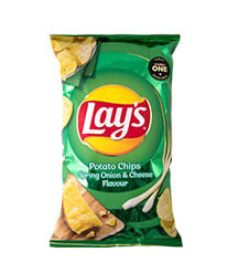 Lays Large Spring Onion & Cheese 120g Box of 20 Chips