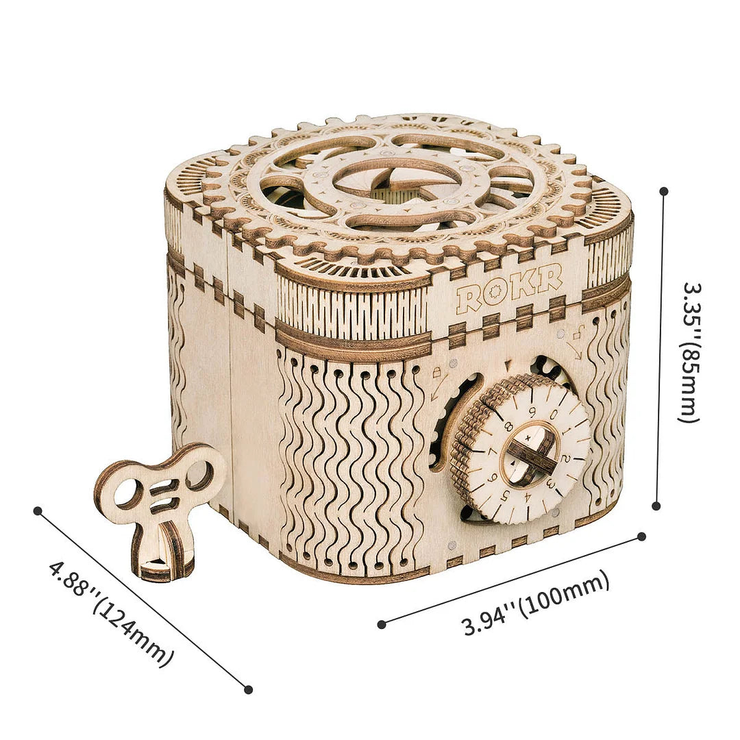 Robotime Treasure Box Mechanical Gears 3D Wooden Puzzle