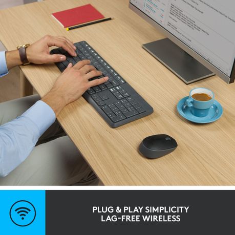 Logitech - MK235 Wireless Keyboard and Mouse Combo (2 Year Warranty, Parallel Import)
