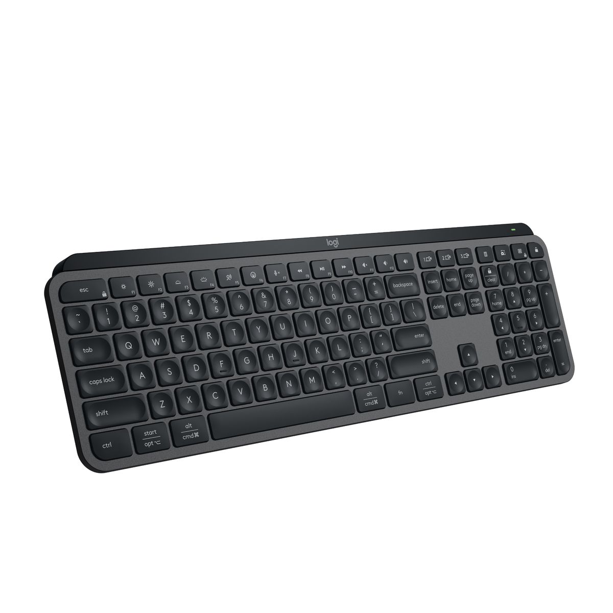 Logitech MX Keys Advanced Wireless Illuminated Keyboard Graphite (2 Year Warranty, Parallel Import)