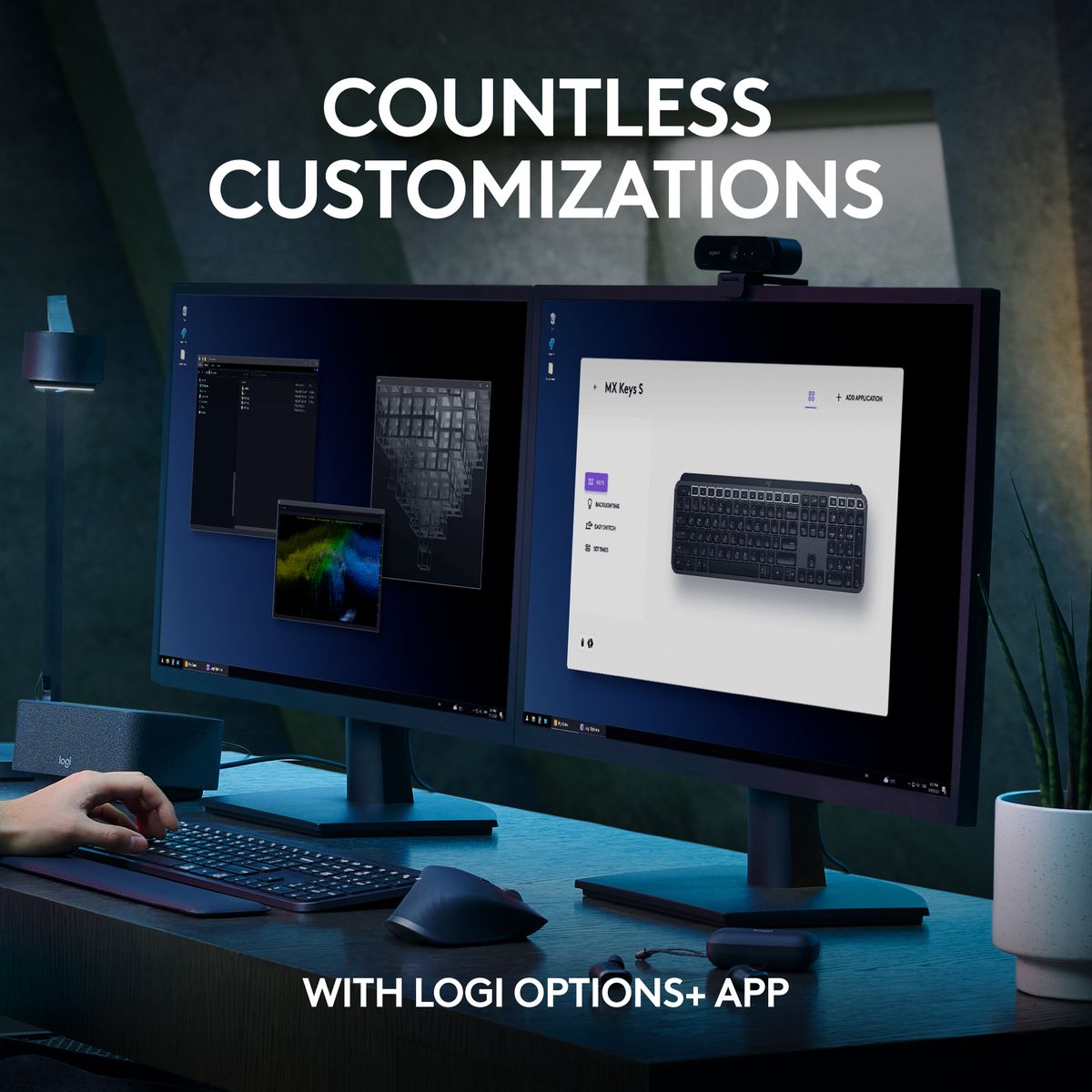 Logitech MX Keys Advanced Wireless Illuminated Keyboard Graphite (2 Year Warranty, Parallel Import)
