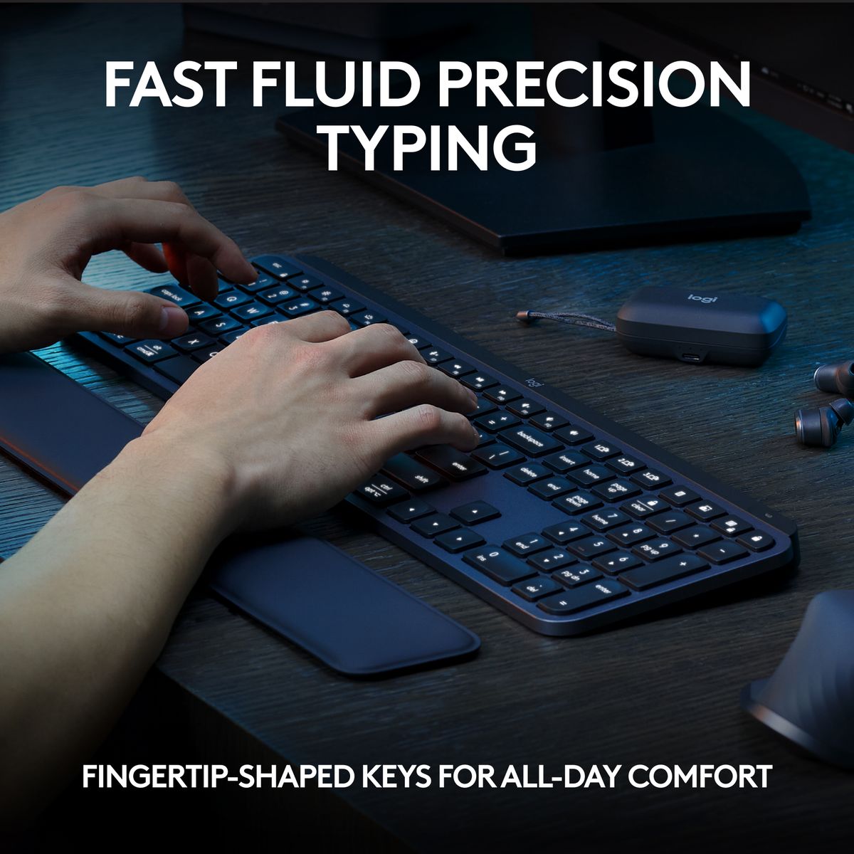 Logitech MX Keys Advanced Wireless Illuminated Keyboard Graphite (2 Year Warranty, Parallel Import)