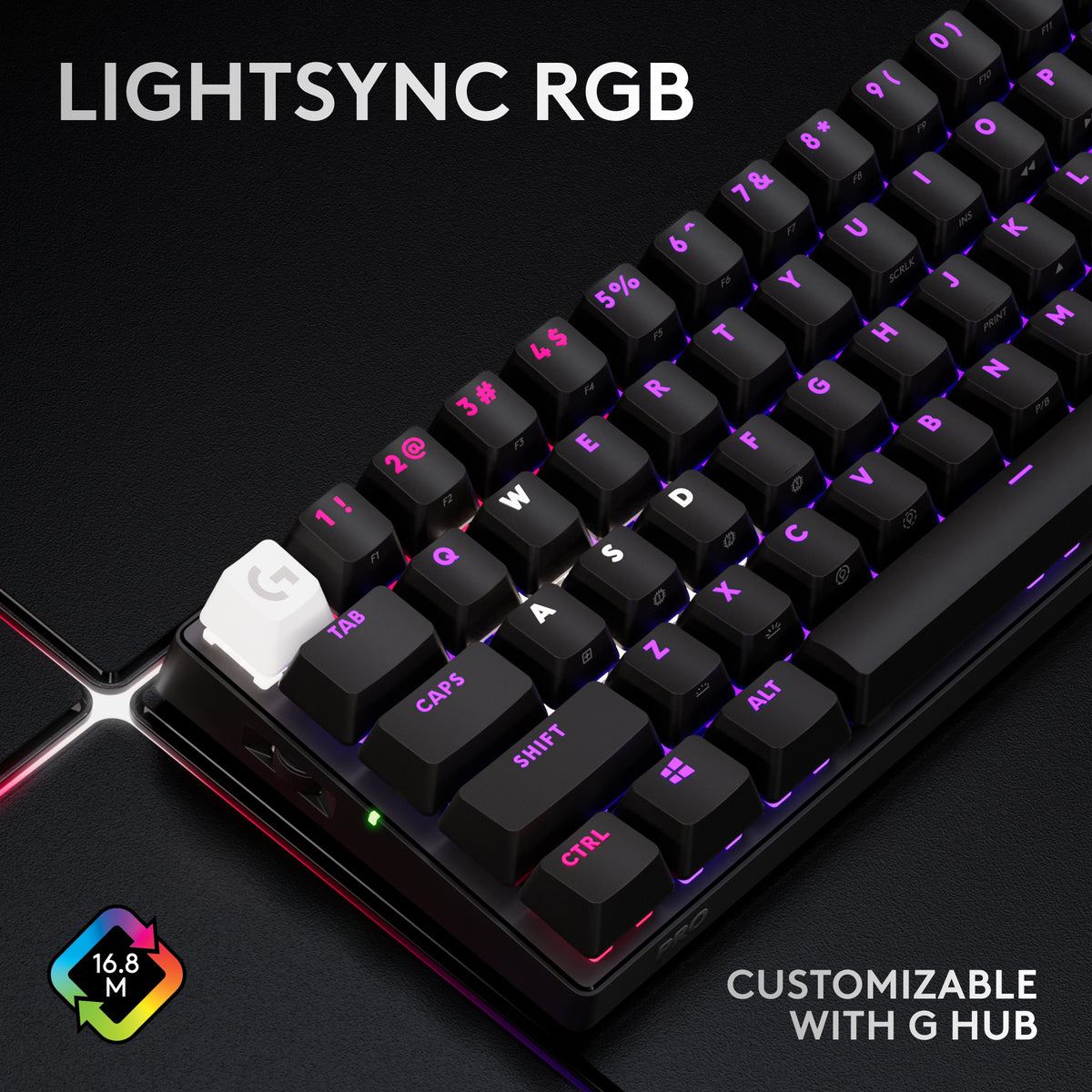 Logitech - Pro X 60 Lightspeed Wireless Gaming Keyboard - Black (2 Year Warranty, Parallel Import)