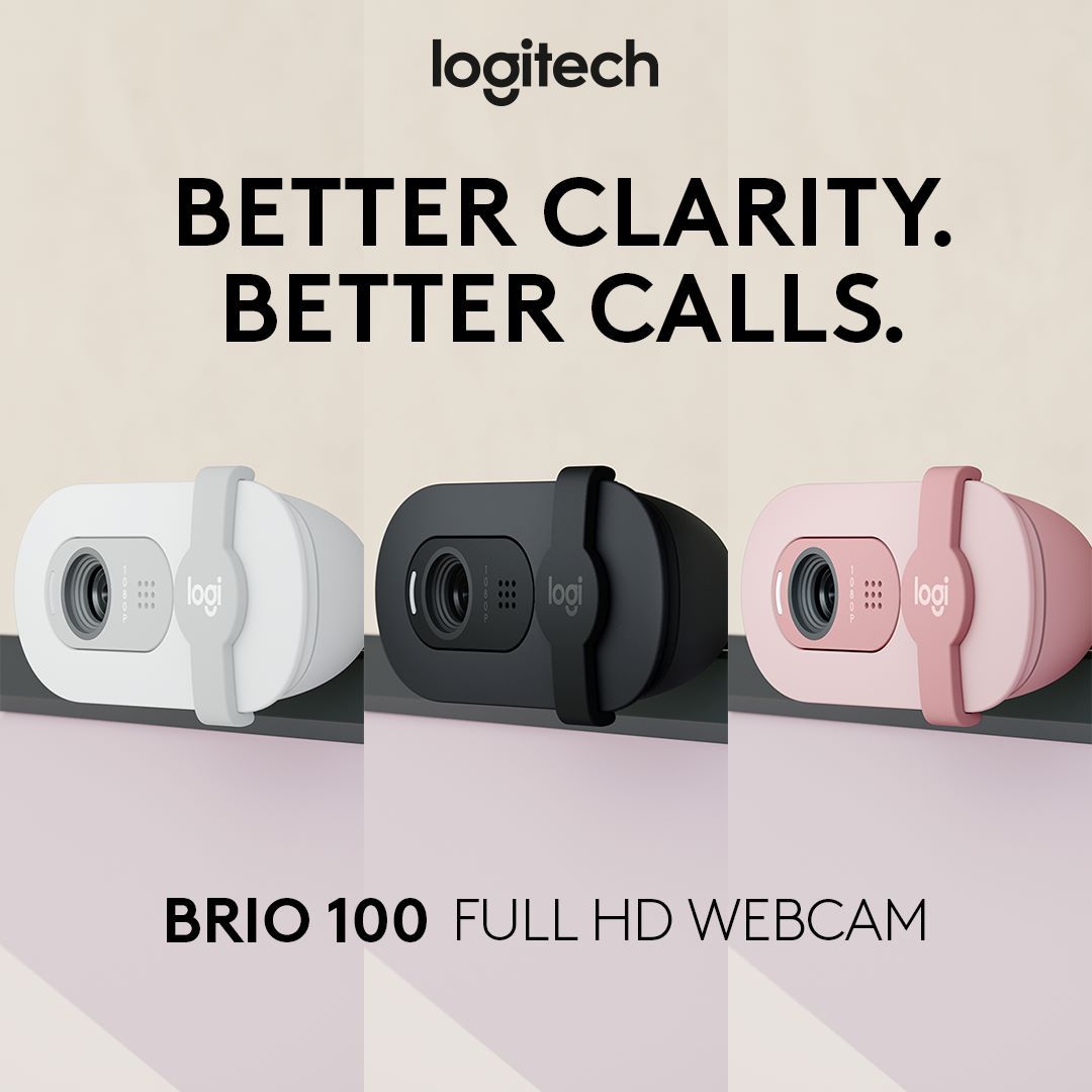 Logitech Brio 100 Full HD Webcam (2 Year Warranty, Parallel Import)