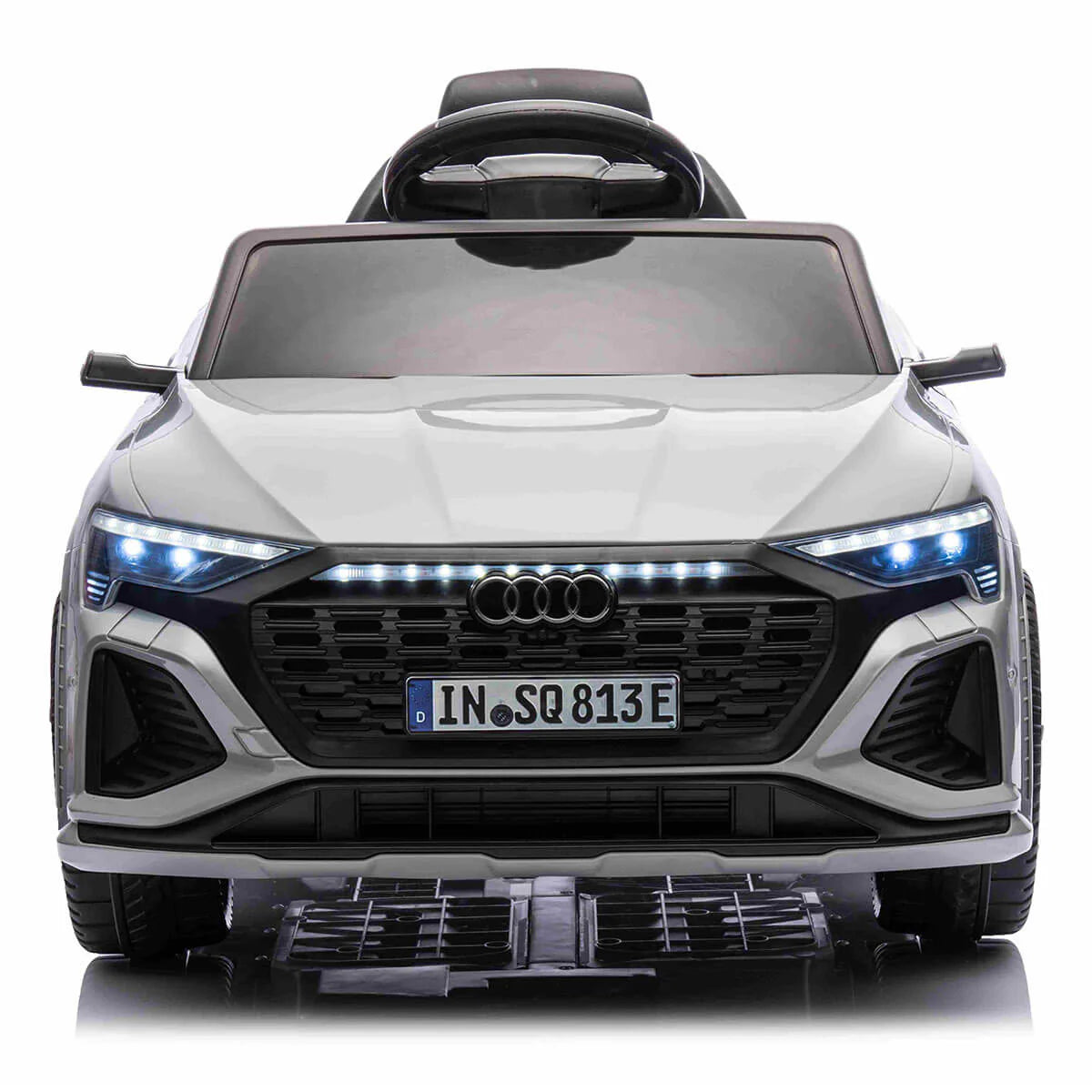Audi SQ8 Etron Kids Electric Ride on With Rubber Wheels 12v Grey