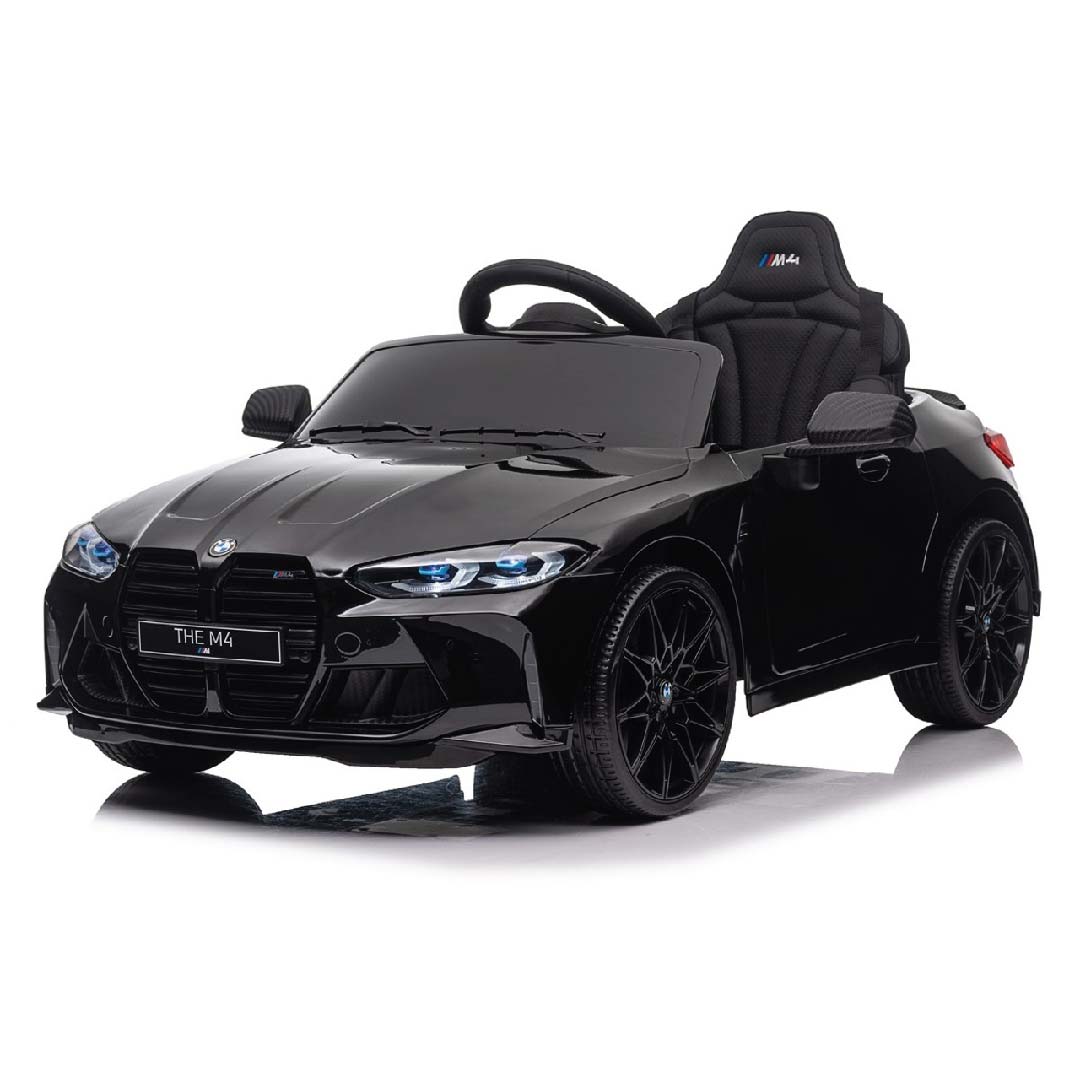 BMW M4 Kids Ride on Car With Rubber Wheels 12v(Licensed) Black