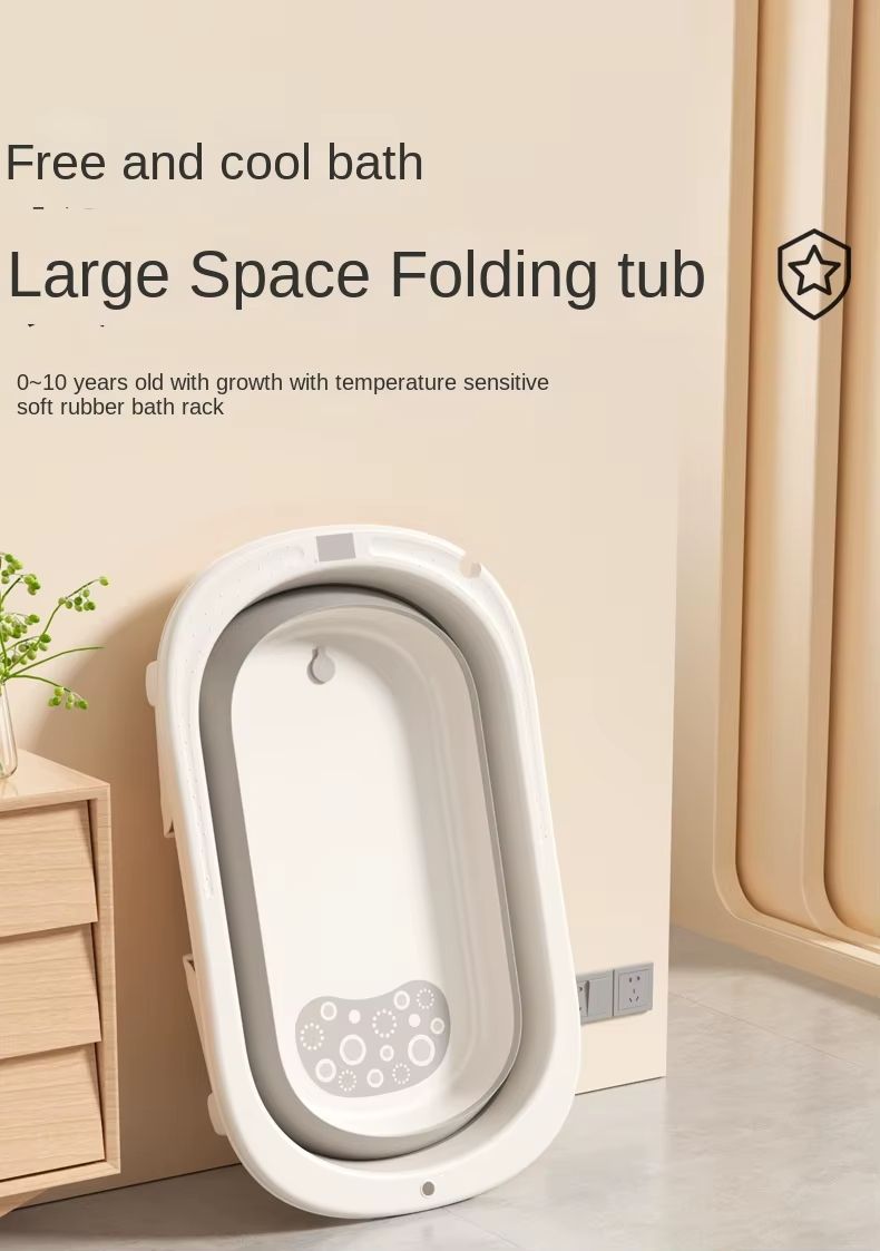 Babies-Up Crown Collapsible Baby Newborn Bathtub Thermometer With Seat