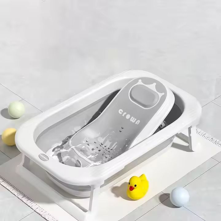Babies-Up Crown Collapsible Baby Newborn Bathtub Thermometer With Seat
