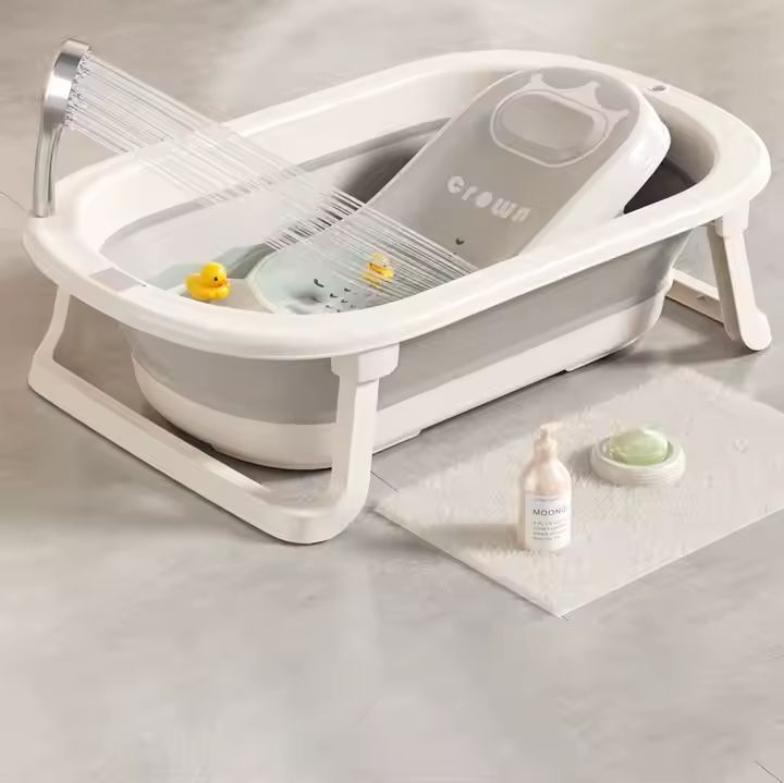 Babies-Up Crown Collapsible Baby Newborn Bathtub Thermometer With Seat