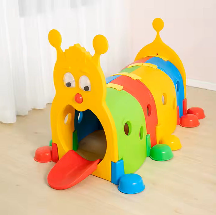Babies-Up Rainbow Caterpillar Tunnel Adventure for Kids Playground Fun