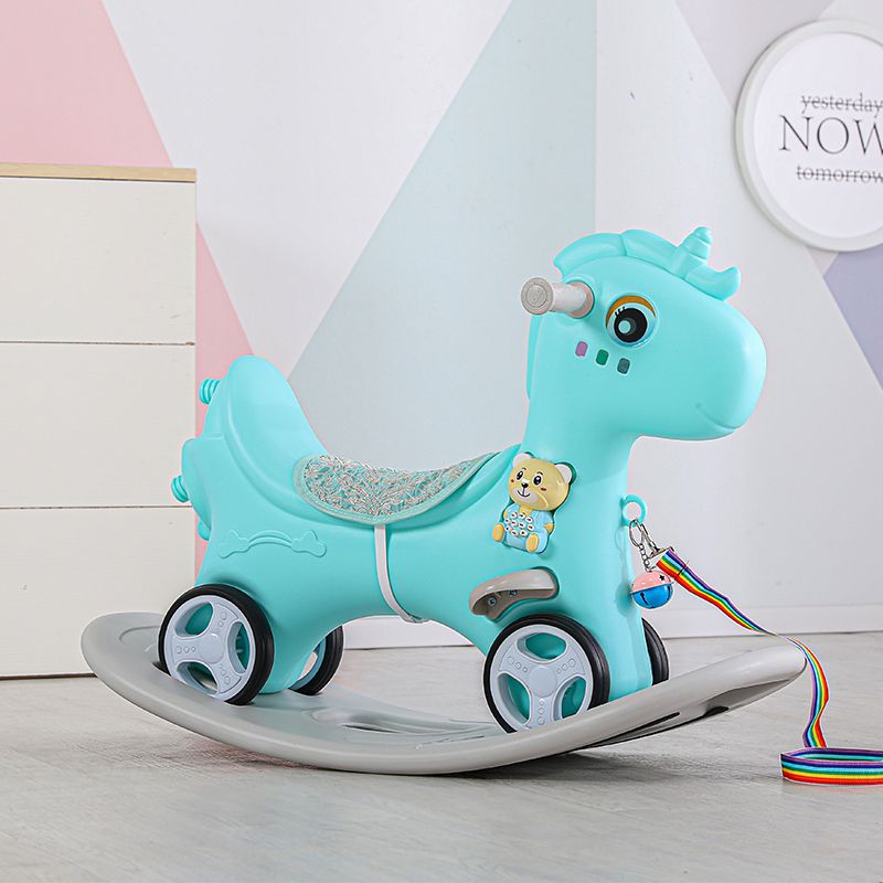 Babies-Up Rocking Dino Horse with Delight Music for Kids Age 3 in 1 Rocker
