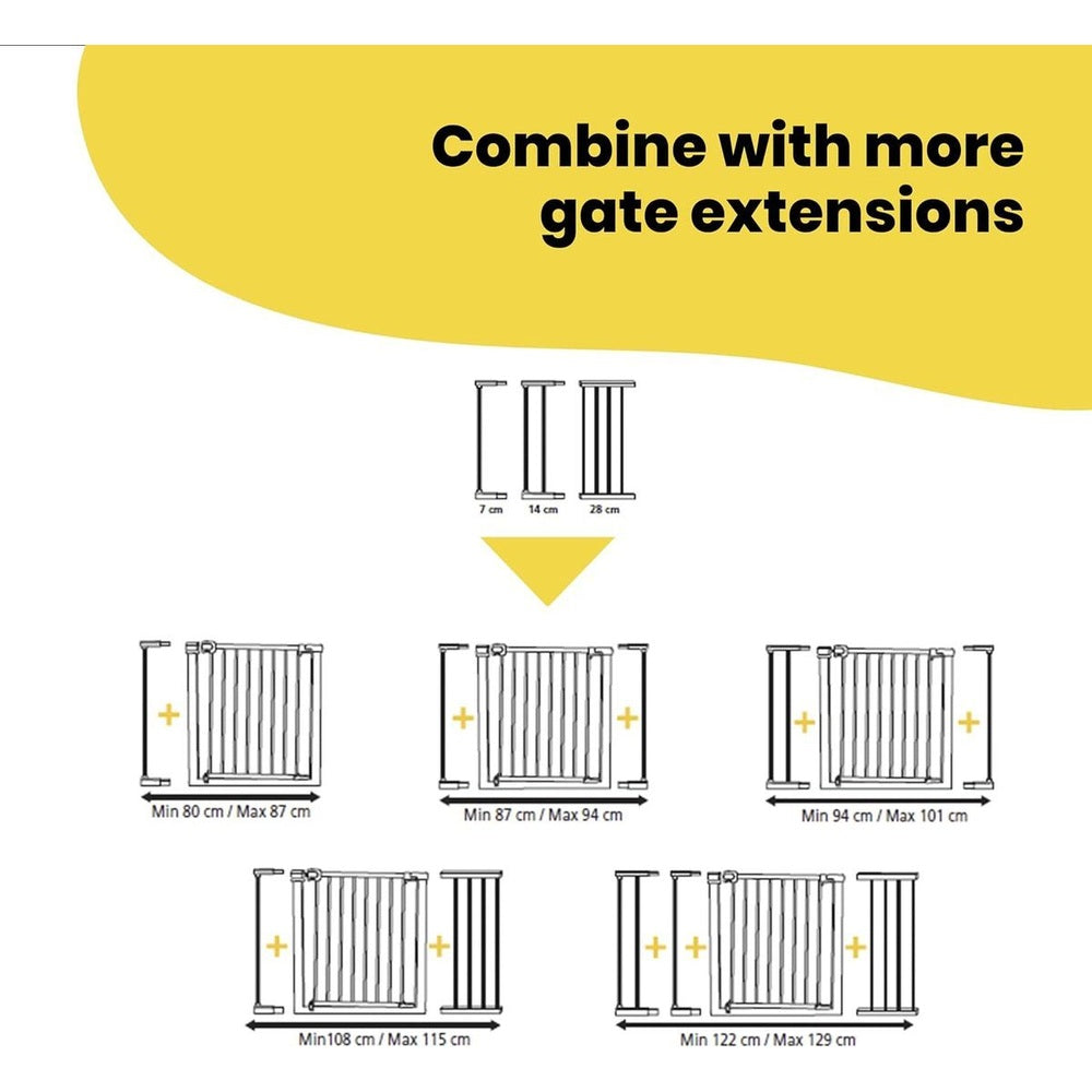 Secure your home with the Babies-Up Pressure Fit Safety Gate. Includes a 14cm extension (fits 75cm to 96cm). Perfect for babies and pets. No drilling required! Fast SA delivery.
Babies-Up Pressure Fit Baby & Pet Safety Gate | 75cm β 96cm (Includes 14cm Extension) | Black