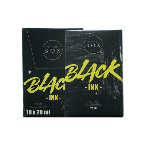 Perfume Box Black Ink For Him Cologne Pocket size Box of 10