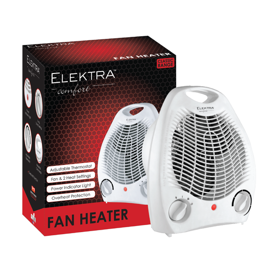Elektra - Classic Fan Heater - White
