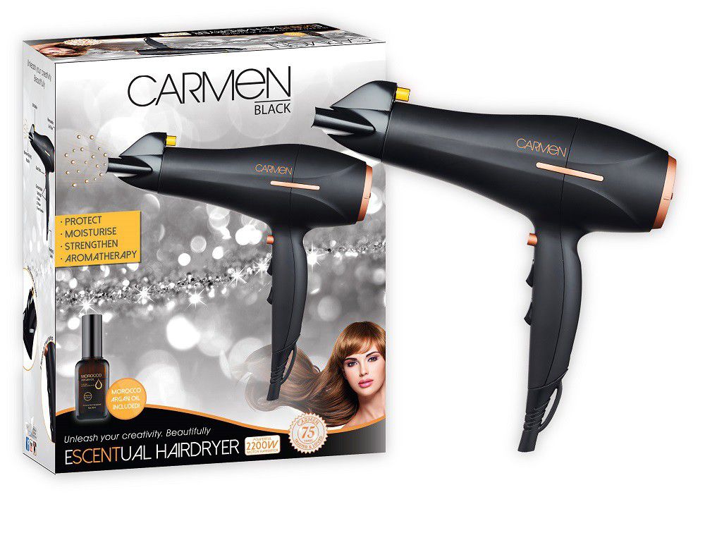 Carmen Argan Oil 2200W Hair Dryer | Aromatherapy Escentual Series