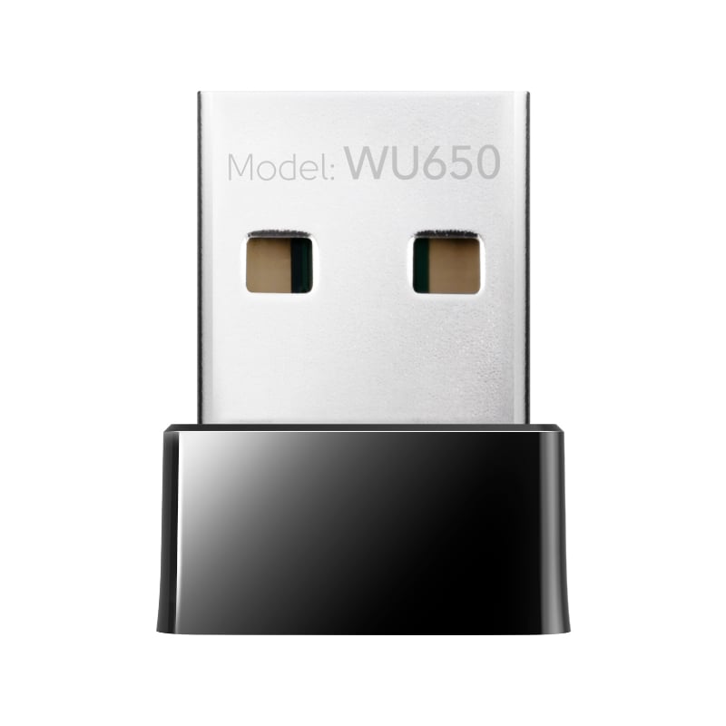 Stay connected with the Cudy WU650 650Mbps Wi-Fi Dual Band USB Adapter. Designed for efficiency and performance, this compact-sized Wi-Fi adapter is lightweight, sleek and portable. It features a USB 2.0 connection and comes with the latest Wi-Fi standard – 802.11ac. This allows the Cudy WU650 to run applications at triple the speed of the 802.11n devices.
It also comes with selectable dual-band technology, giving you access to 2.4GHz and 5Ghz network bands. The 2.4GHz band provides extremely long-range pe