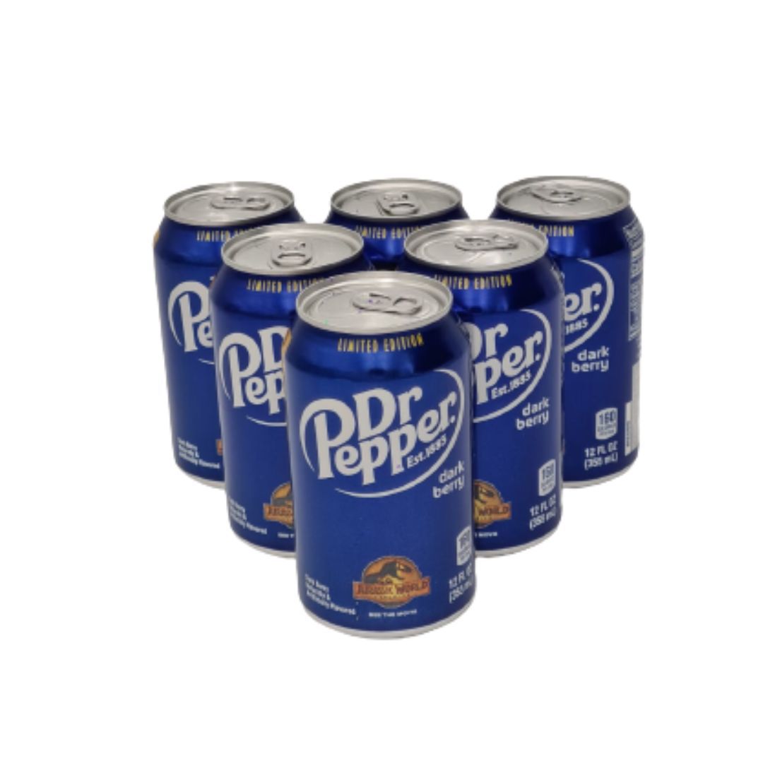 Dr Pepper Dark Berry Flavoured Pack of 12 Headsupsa