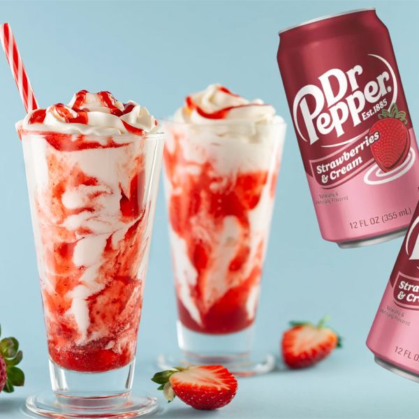 Dr Pepper Strawberries & Cream - 12 x 355ml