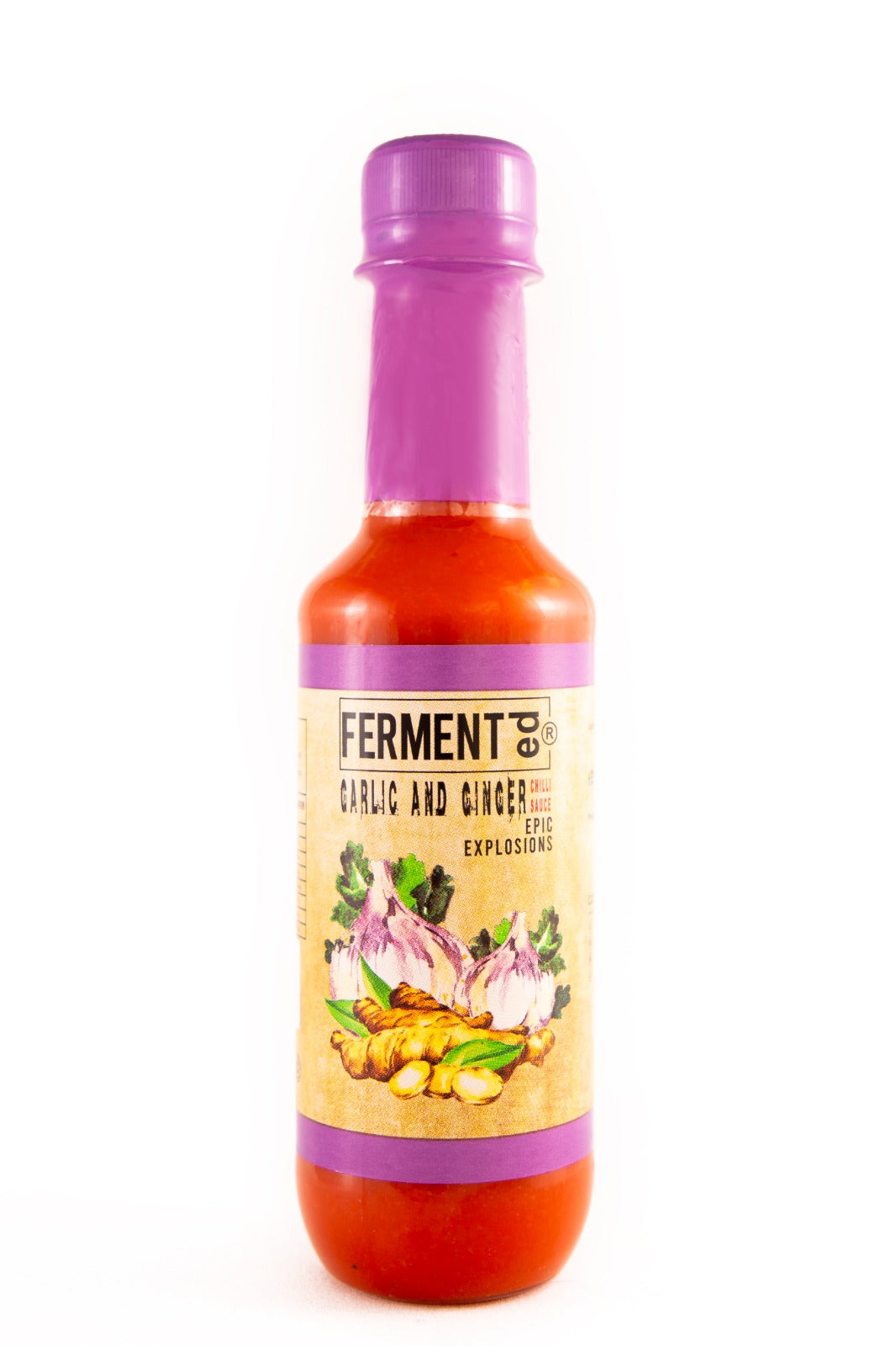 Fermented Garlic And Ginger Chilli Sauce 250ml
FERMENTed Garlic & Ginger Chilli Sauce: A Fusion of Fire and Spice
Starting with premium garlic and ginger, each selected for their potent flavors, this FERMENTed Chilli
Sauce undergoes a transformative fermentation process. The result is a sauce that not only packs a
punch but also carries the rich, tangy undertones of fermentation, creating a unique fusion of fire and spice.