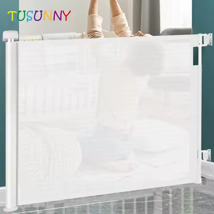 Babies-Up Retractable Baby and Pet Gate 1.4M Mesh Child Safety Gate