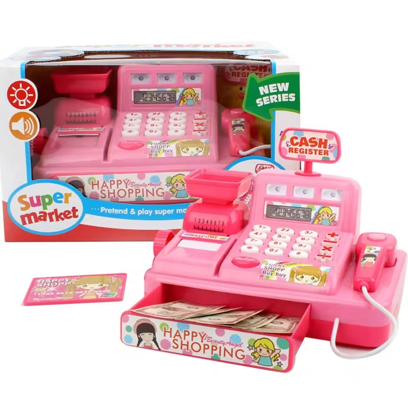 Kids-Up Toys Cash Register Cash Register Toy Set Pretend Play Cash Register