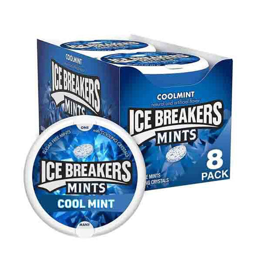 Ice Breakers Cool Mint Sugar Free Breath Mints Box - 340g