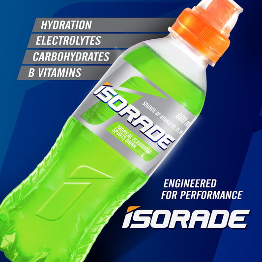 Isorade Sports Drink - Tropical
Get the best, to be your best
Isorade sports drink helps replenish fluids, electrolytes and carbohydrates lost through sports and physical activity.