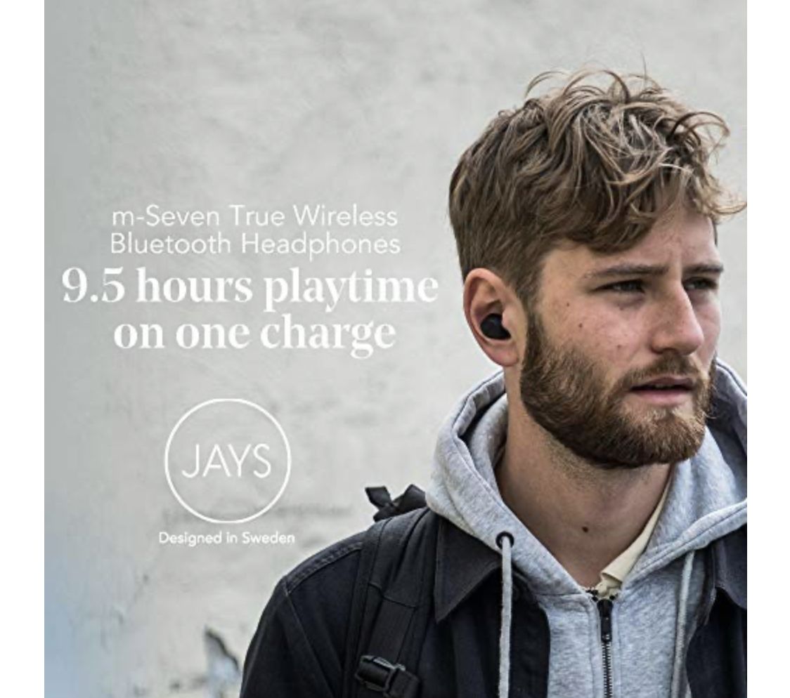 Jays - M-Five True Wireless Water Resistant Earphones and Charging Case