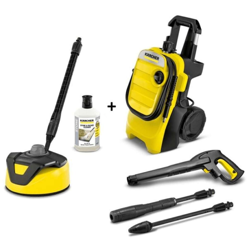 Karcher High Pressure Washer K 4 Compact Home
The Karcher Pressure Washer K 7 Compact Home cleans stubborn dirt from surfaces at up to 60 m² per hour. Proving its credentials in terms of both ease of use and performance. Package includes T 7 surface cleaner 1 litre stone & facade cleaner.