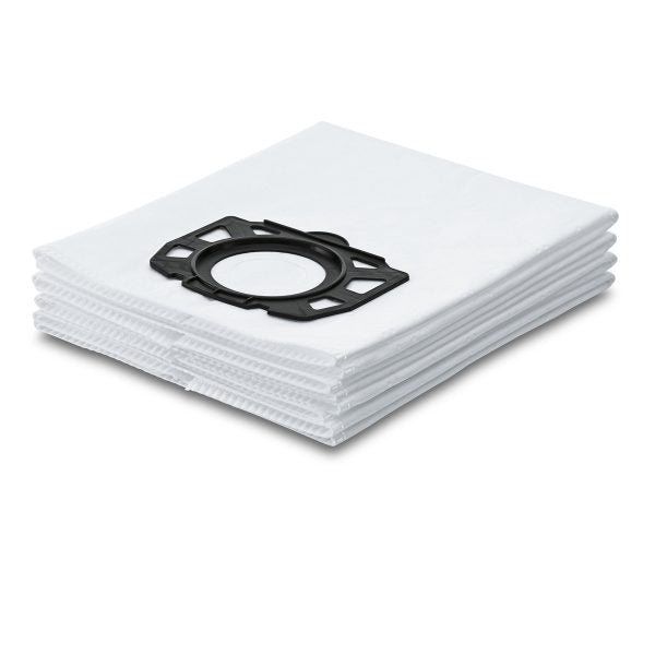 Karcher WD 4/6 & SE 5.100 Fleece Filter Bag Pack of 4 Filtersome
Extremely tear-resistant fleece filter bags with a high dust retention rate. Significantly longer suction intervals compared with paper filter bags. For all Kärcher Home & Garden multi-purpose vacuum cleaners from the MV 4 to MV 6 ranges and WD 4 to WD 6 ranges as well as SE 5.100 spray extraction cleaner.