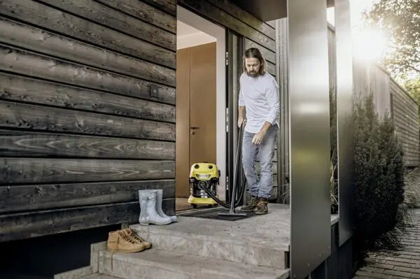 Karcher WD 4 S Vacuum Cleaner & Bags & Filter
Super powerful and energy-efficient wet/dry vacuum cleaner with 20 l stainless steel container, convenient flat pleated filter, 5 m cable, 2.2 m suction hose and blower function. Combo includes pack of 4 vacuum bags & additional filter.