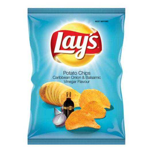 Lays Potato Chips Caribbean Onion And Balsamic Vinegar - 48 x 36g