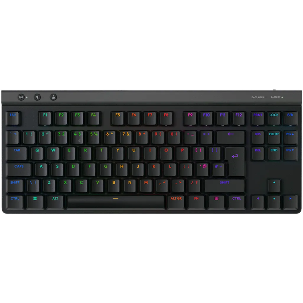 Logitech G515 LIGHTSPEED TKL Wireless Gaming Keyboard - Black (2 Year Warranty)
The Logitech G515 LIGHTSPEED TKL Wireless Gaming Keyboard is designed for gamers who demand speed, precision, and a clean, streamlined setup. At just 22mm thin, this ultra-low-profile keyboard combines cutting-edge LIGHTSPEED wireless technology, Bluetooth, and wired connectivity, allowing you to game your way without compromise. The GL Brown tactile switches provide a satisfying responsive feel with every keystroke