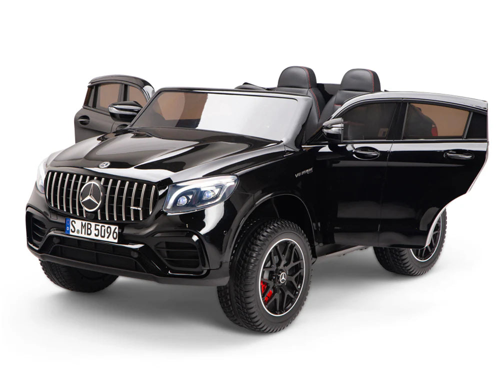 Mercedes Benz 2 seater GLC63s Kids Ride on Car With Rubber Wheels 12v Black