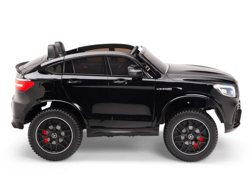 Mercedes Benz 2 seater GLC63s Kids Ride on Car With Rubber Wheels 12v Black
