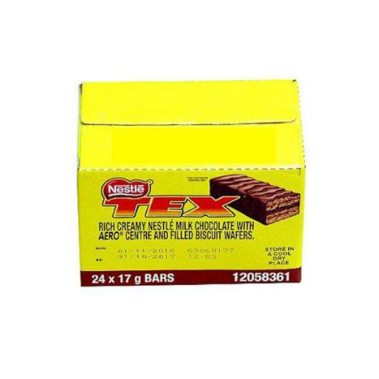 Nestle Tex Bar Mini Chocolate (24 x 18g Bars)