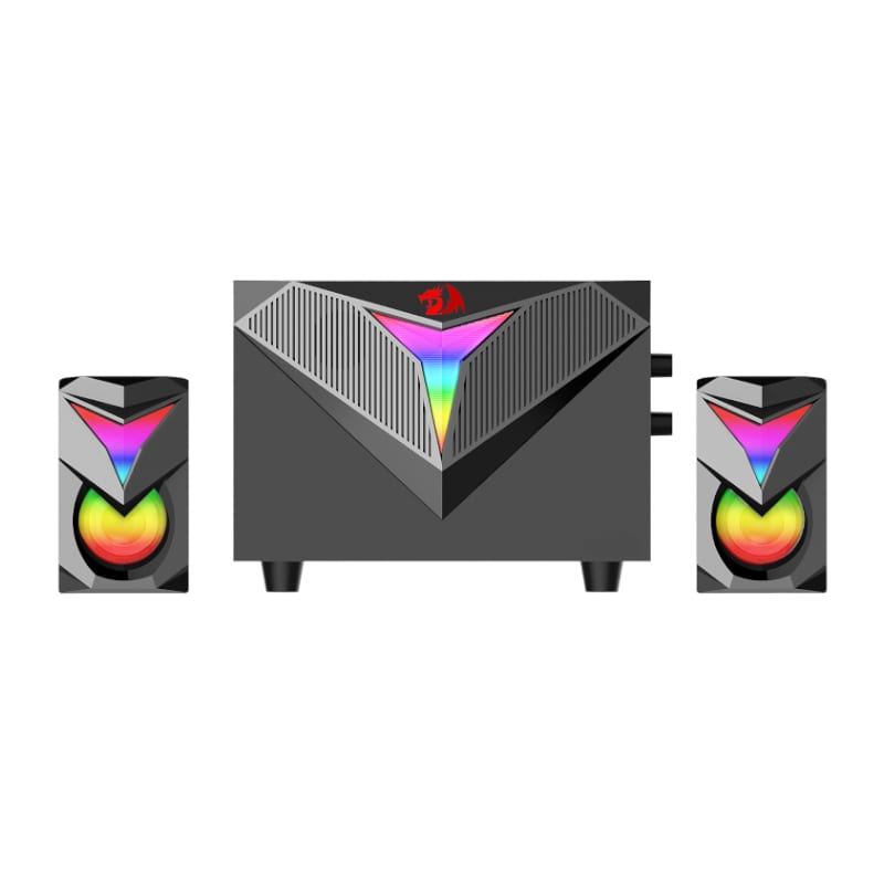 REDRAGON 2.1 Satellite Speaker TOCCATA RGB 11W Gaming Speaker β Black.