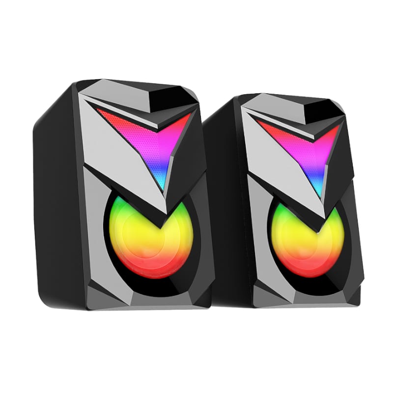 REDRAGON 2.1 Satellite Speaker TOCCATA RGB 11W Gaming Speaker β Black.