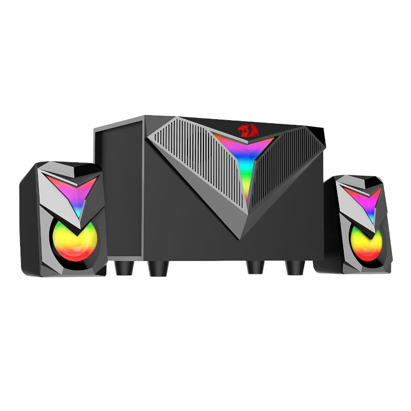 REDRAGON 2.1 Satellite Speaker TOCCATA RGB 11W Gaming Speaker β Black.