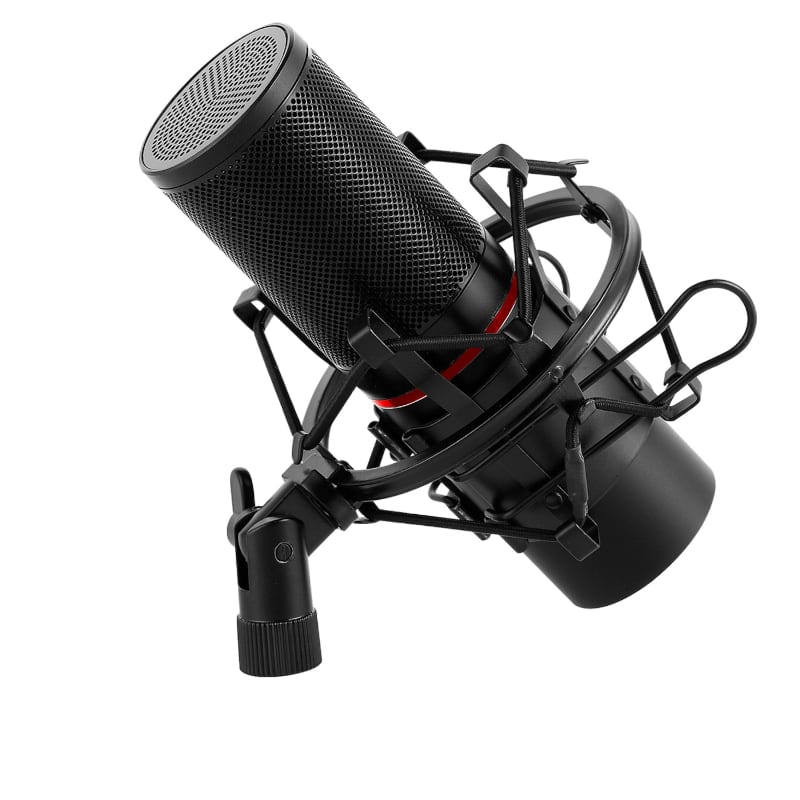 REDRAGON BLAZAR Cardioid USB Gaming Mic and Tripod β Black.