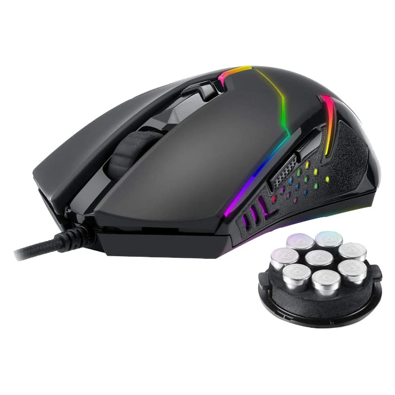 REDRAGON CENTROPHORUS 7200DPI RGB Gaming Mouse β Black.