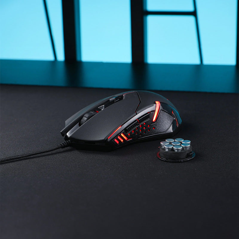 REDRAGON CENTROPHORUS 7200DPI RGB Gaming Mouse β Black.