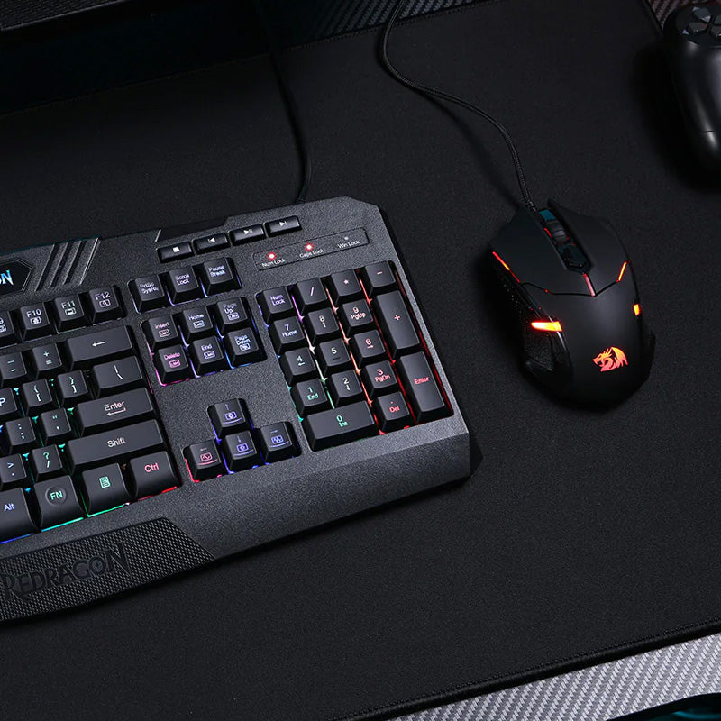 REDRAGON CENTROPHORUS 7200DPI RGB Gaming Mouse β Black.
