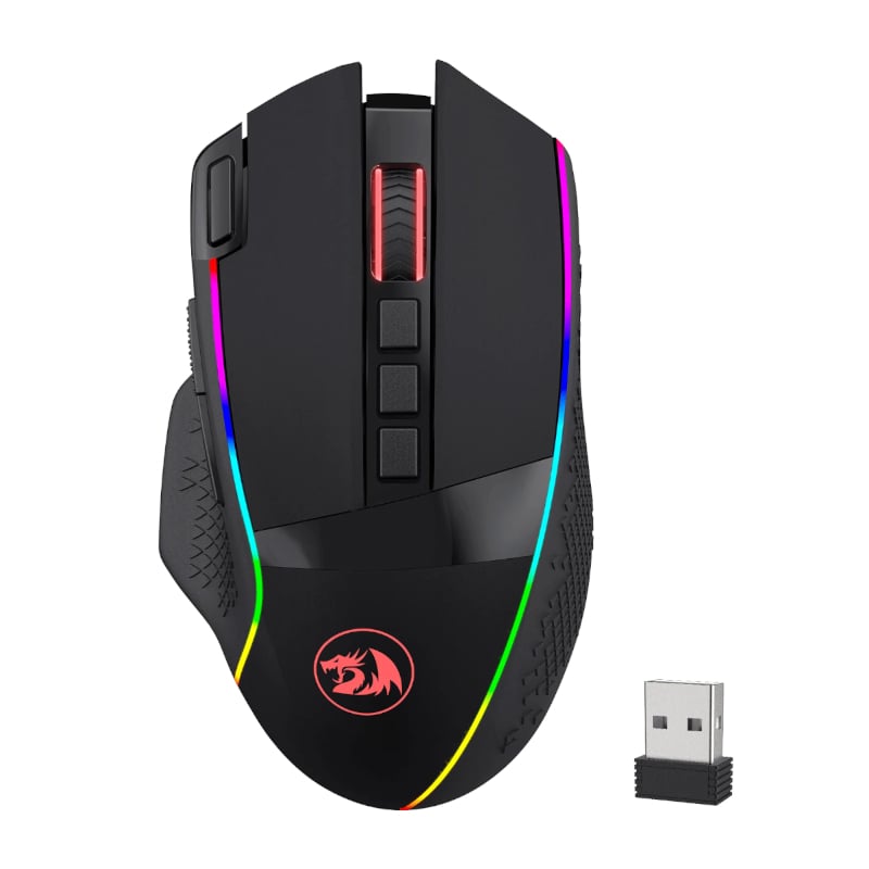 REDRAGON Enlightment 19000DPI RGB Wireless Gaming Mouse β Black.