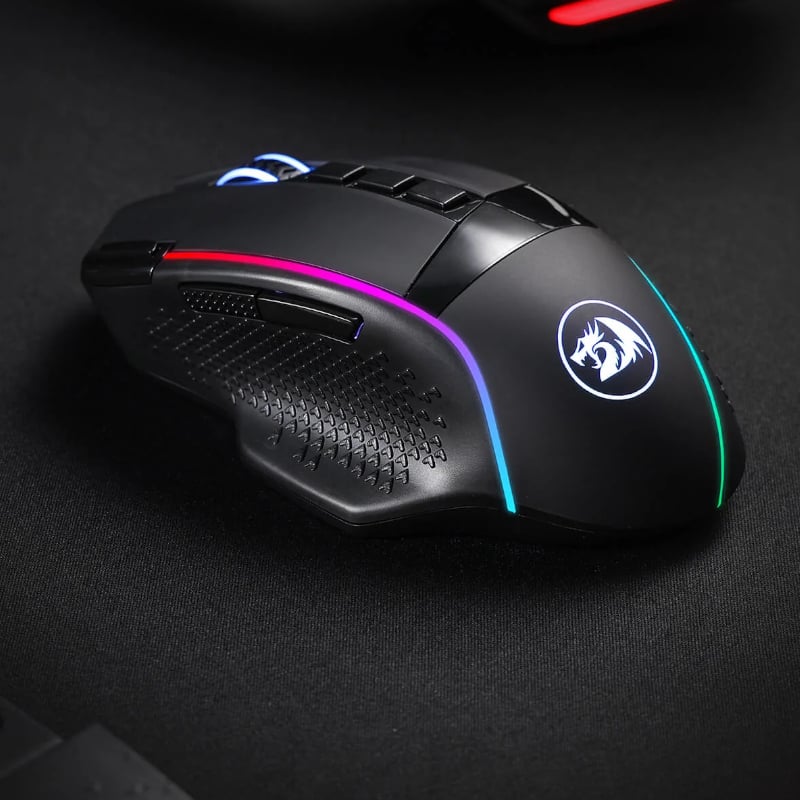REDRAGON Enlightment 19000DPI RGB Wireless Gaming Mouse β Black.