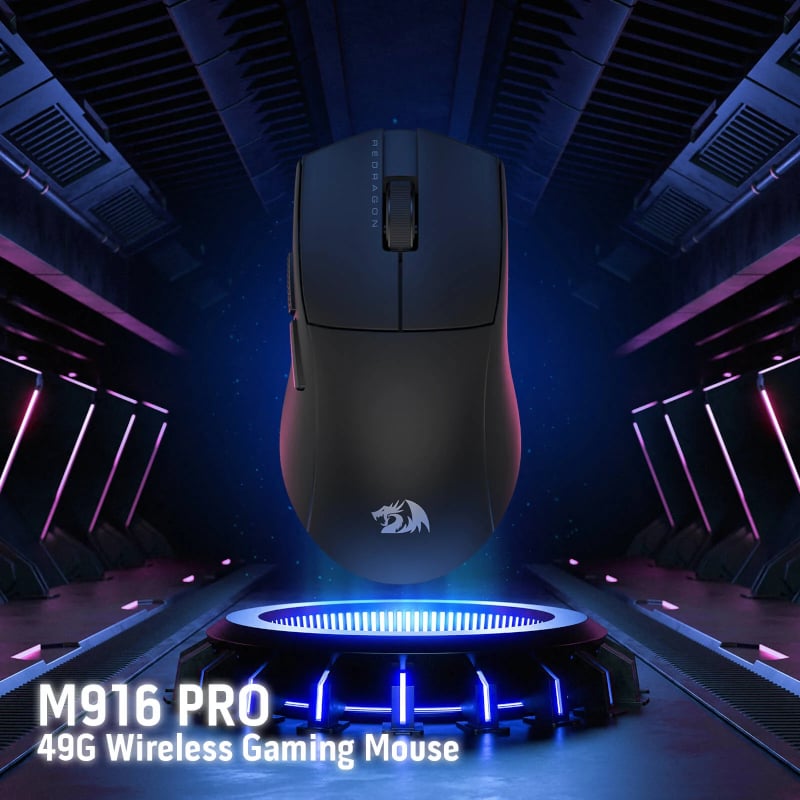 REDRAGON M916 PRO 4K 3-Mode Wireless Gaming Mouse – Black.