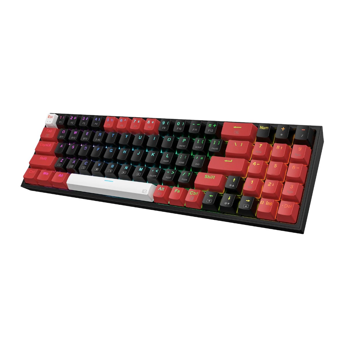 REDRAGON MECHANICAL POLLUX PRO WIRELESS BT|RF GAMING KEYBOARD.