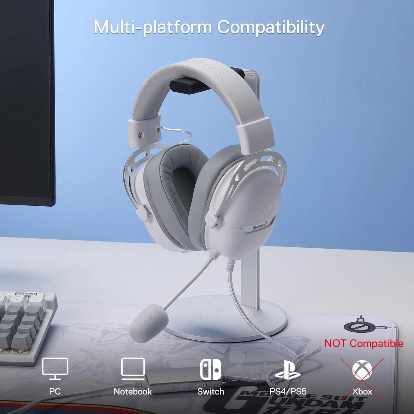 REDRAGON Over-Ear AURORA Gaming Headset
